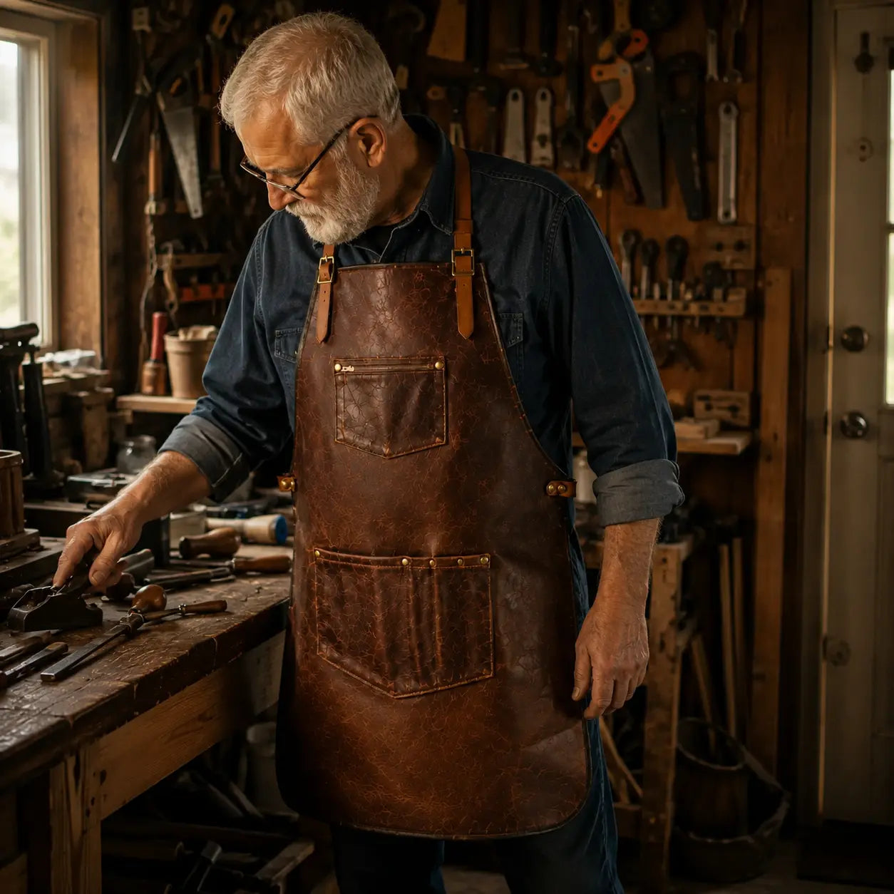 Leather apron